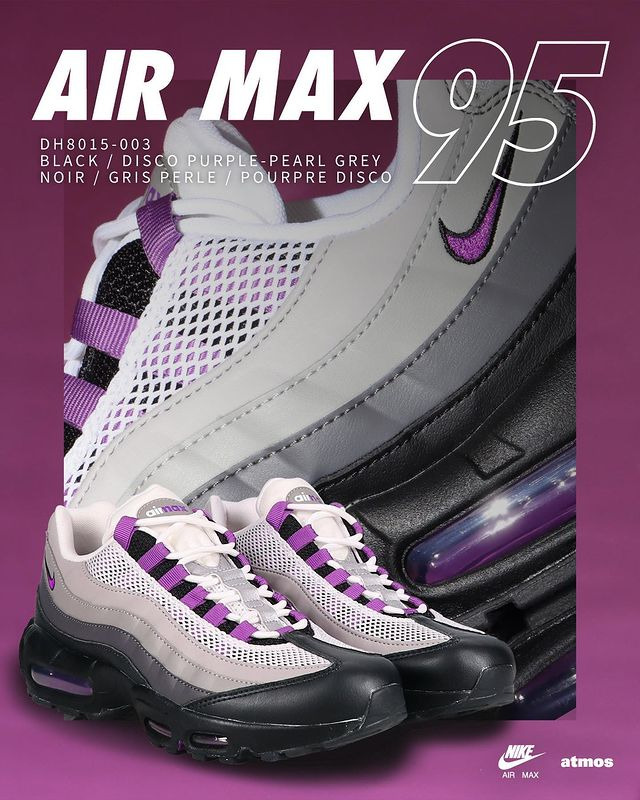 nike air max 95 black disco purple