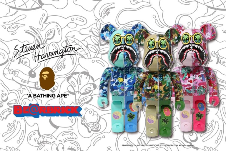 6/17 発売！BE@RBRICK × A BATHING APE × Steven Harrington SHARK 100