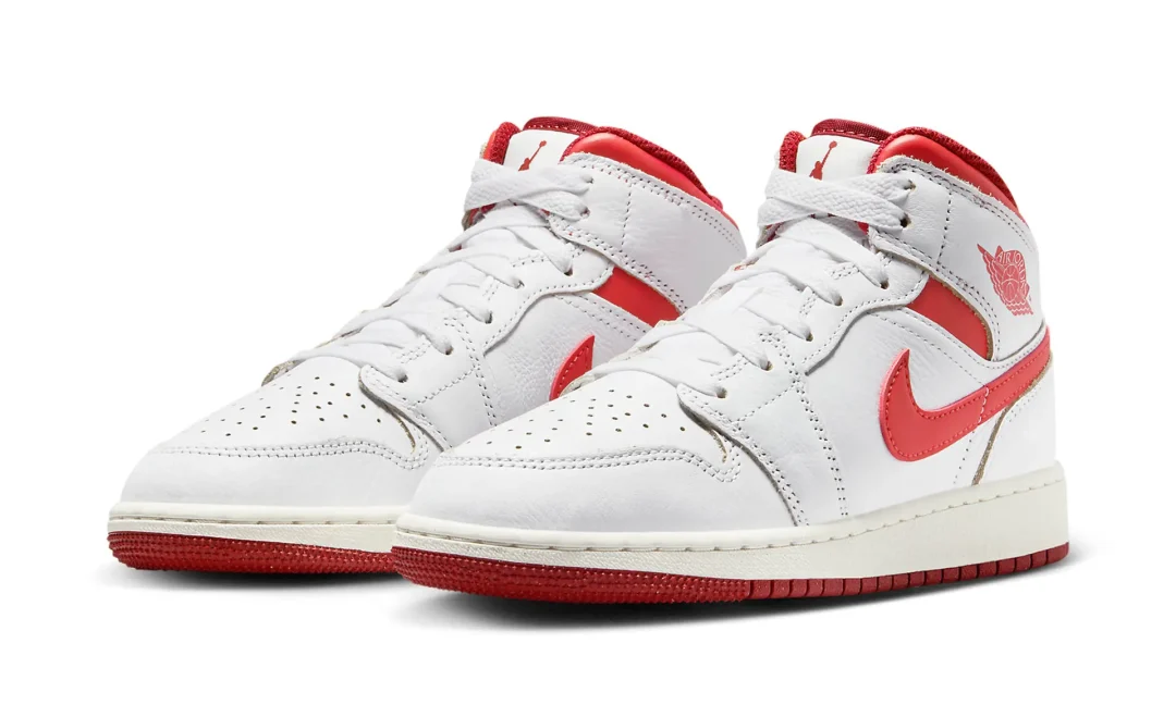 2024年 2/14 発売】ナイキ エア ジョーダン 1 ミッド SE “ホワイト/デューンレッド” (NIKE AIR JORDAN 1 MID SE  “White/Dune Red”) [FJ3458-160] | Fullress