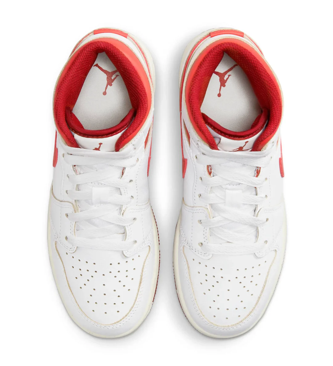 【2024年 2/14 発売】ナイキ エア ジョーダン 1 ミッド SE “ホワイト/デューンレッド” (NIKE AIR JORDAN 1 MID SE “White/Dune Red”) [FJ3458-160]