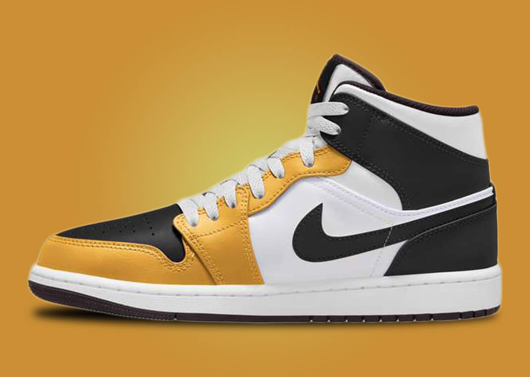 【国内 1/27 発売】ナイキ エア ジョーダン 1 ミッド “イエローオークル/ホワイト” (NIKE AIR JORDAN 1 MID “Yellow Ochre/White”) [DQ8426-701]