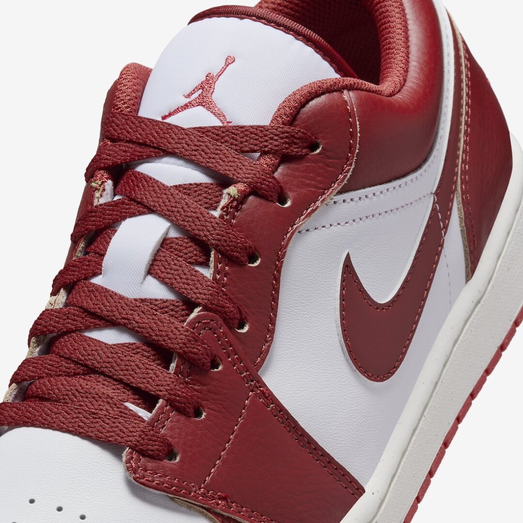 【2024年 2/14 発売】ナイキ エア ジョーダン 1 ロー “ホワイト/デューンレッド” (NIKE AIR JORDAN 1 LOW “White/Dune Red”) [FJ3459-160]