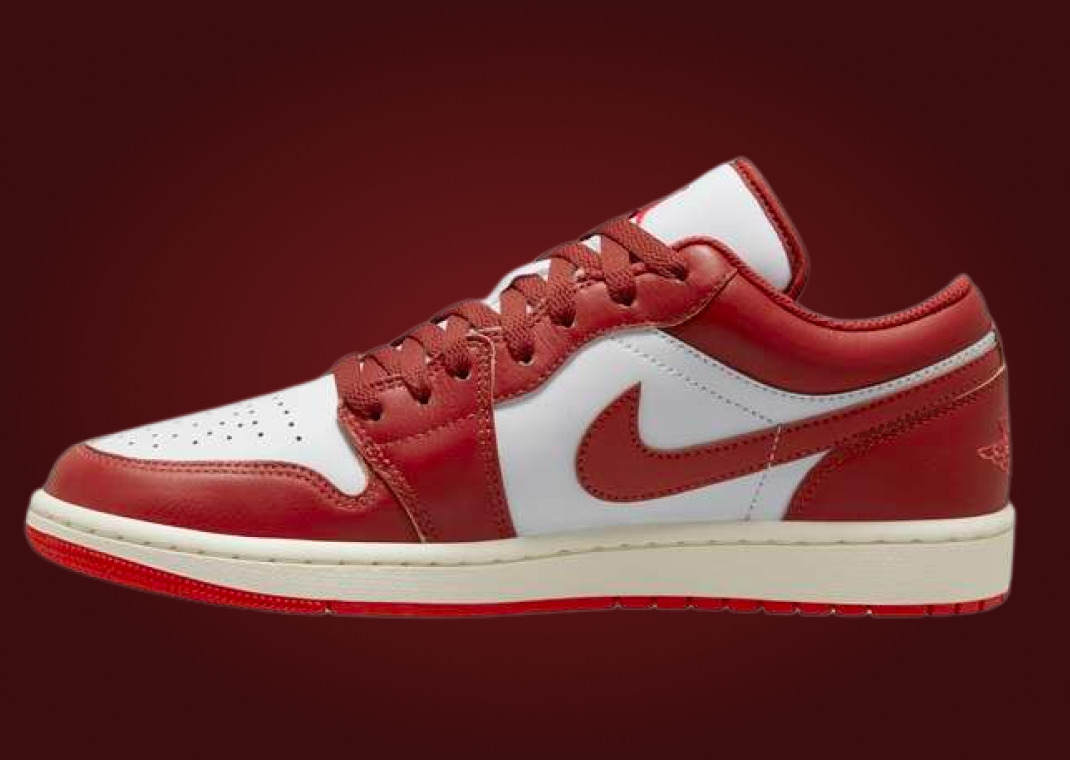 【2024年 2/14 発売】ナイキ エア ジョーダン 1 ロー “ホワイト/デューンレッド” (NIKE AIR JORDAN 1 LOW “White/Dune Red”) [FJ3459-160]