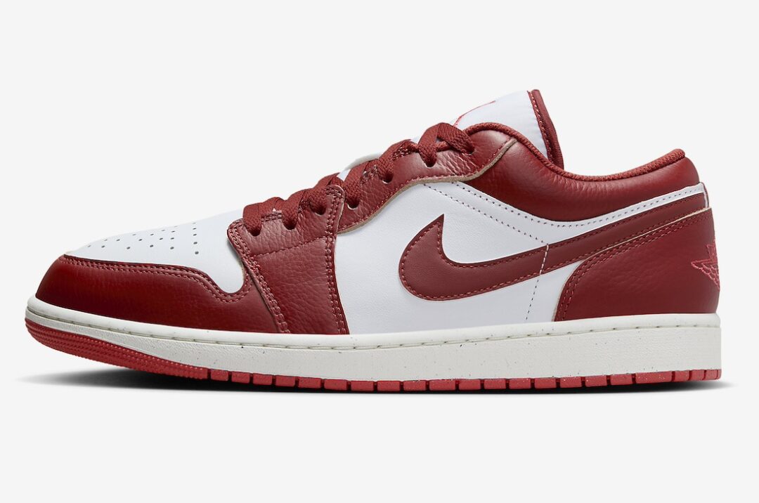 【2024年 2/14 発売】ナイキ エア ジョーダン 1 ロー “ホワイト/デューンレッド” (NIKE AIR JORDAN 1 LOW “White/Dune Red”) [FJ3459-160]