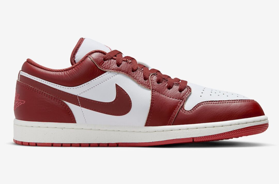 【2024年 2/14 発売】ナイキ エア ジョーダン 1 ロー “ホワイト/デューンレッド” (NIKE AIR JORDAN 1 LOW “White/Dune Red”) [FJ3459-160]