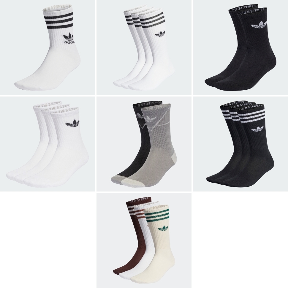 【国内 7/7 発売】アディダス オリジナルから「クルーソックス」7種が一斉リリース (adidas Originals Crew Socks)