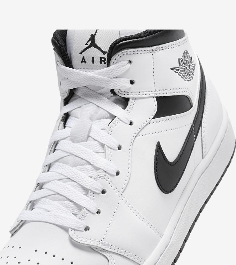 【2024年 2/7 発売】ナイキ エア ジョーダン 1 ミッド “ホワイト/ブラック” (NIKE AIR JORDAN 1 MID “White/Black”) [DQ8426-132]