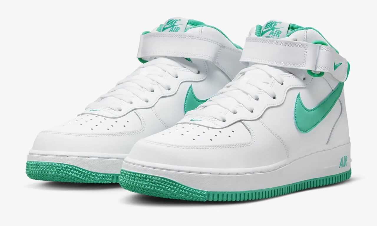 【国内 7/5 発売】ナイキ エア フォース 1 ミッド 07 "ホワイト/クリアジェイド" (NIKE AIR FORCE 1 MID 07 "White/Clear Jade") [DV0806-102]