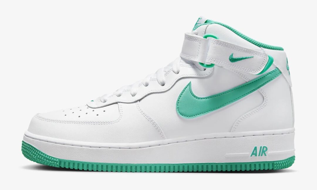 【国内 7/5 発売】ナイキ エア フォース 1 ミッド 07 “ホワイト/クリアジェイド” (NIKE AIR FORCE 1 MID 07 “White/Clear Jade”) [DV0806-102]