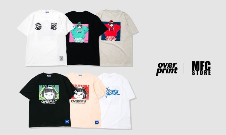 MFC STORE × over print コラボで「古塔つみ」氏が描いた女の子の