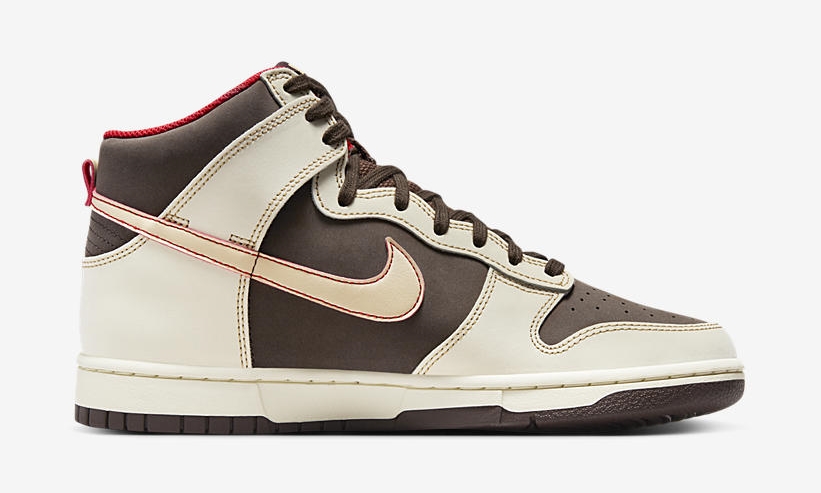 【国内 10/19、10/26 発売】ナイキ ダンク ハイ “チョコレート/セイル/クリーム” (NIKE DUNK HIGH “Chocolate/Sail/Cream”) [FB8892-200]