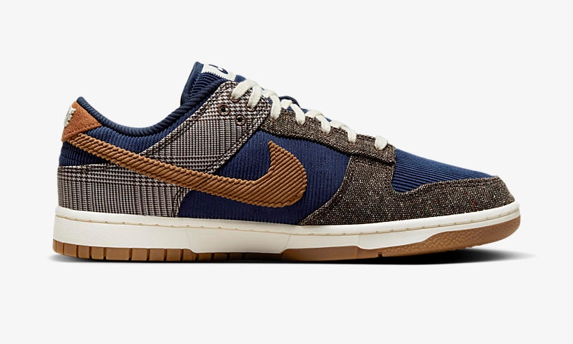 【国内 11/20 発売】ナイキ ダンク ロー プレミアム “ツイード&コーデュロイ パック” (NIKE DUNK LOW PREMIUM “Tweed and Corduroy Pack”) [FQ8746-410]