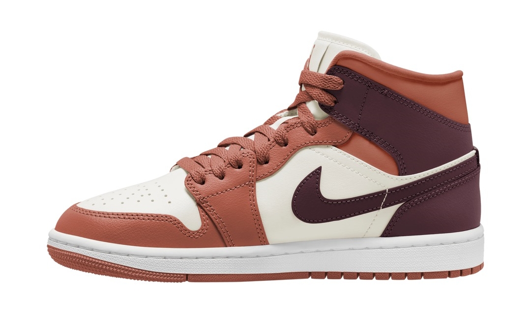 【国内 1/24 発売】ナイキ ウィメンズ エア ジョーダン 1 ミッド “セイル/クレイ” (NIKE WMNS AIR JORDAN 1 MID “Sail/Clay”) [BQ6472-200]