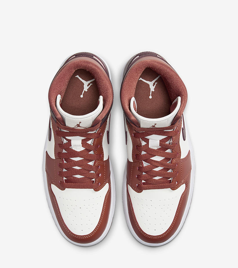 【国内 1/24 発売】ナイキ ウィメンズ エア ジョーダン 1 ミッド “セイル/クレイ” (NIKE WMNS AIR JORDAN 1 MID “Sail/Clay”) [BQ6472-200]