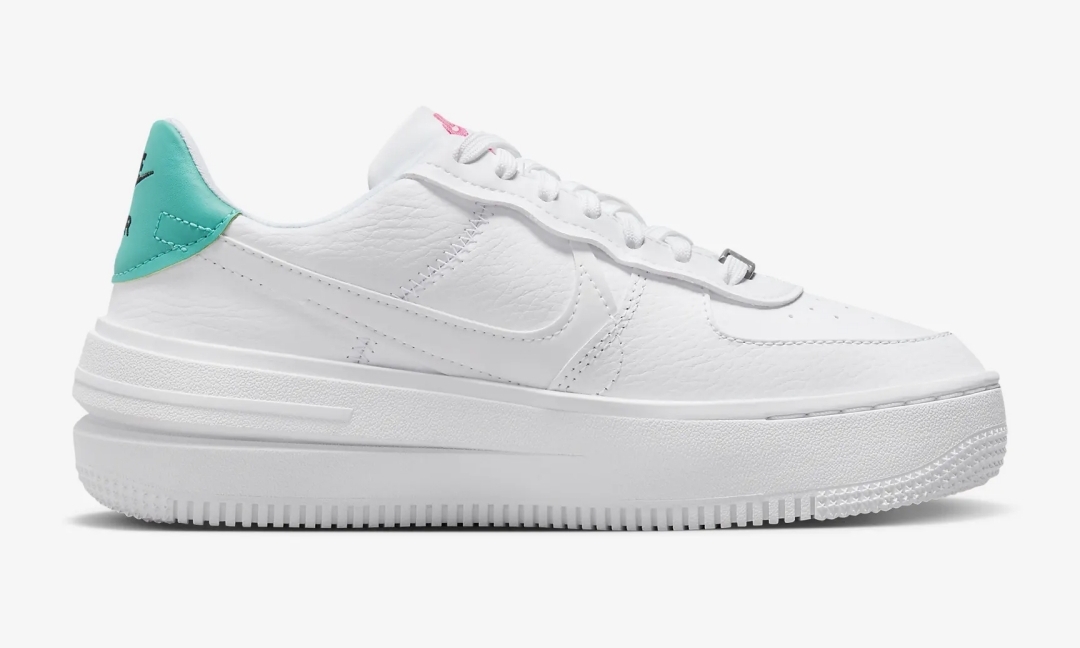 海外発売！ナイキ エア フォース 1 ロー プラットフォーム “ホワイト/ピンクブラスト” (NIKE AIR FORCE 1 LOW PLTAFORM/PLT.AF.ORM “White/Pink Blast”) [FN7180-100]