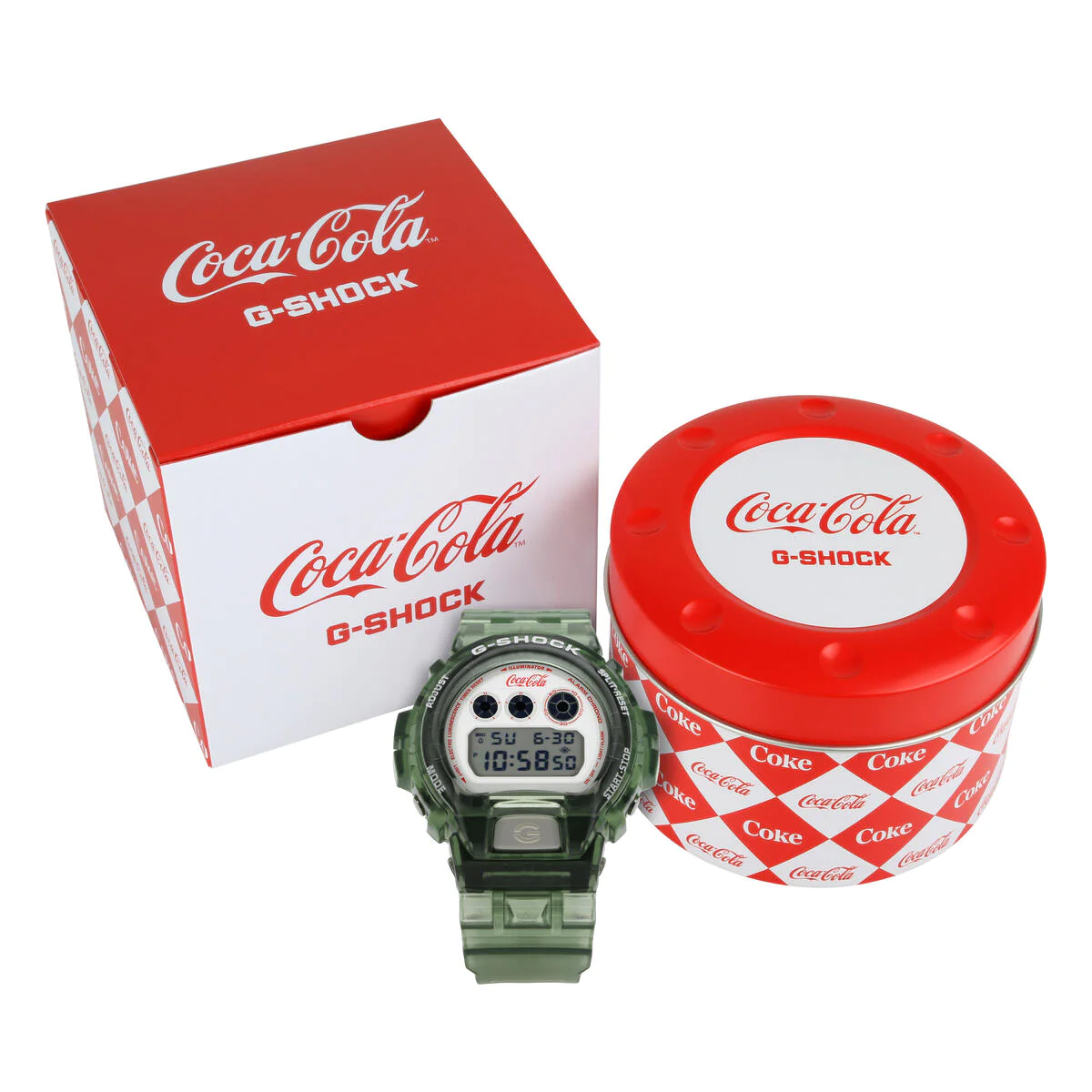 海外発売！Coca-Cola x G-SHOCK DW6900CC23-3/DW5600CC23-4