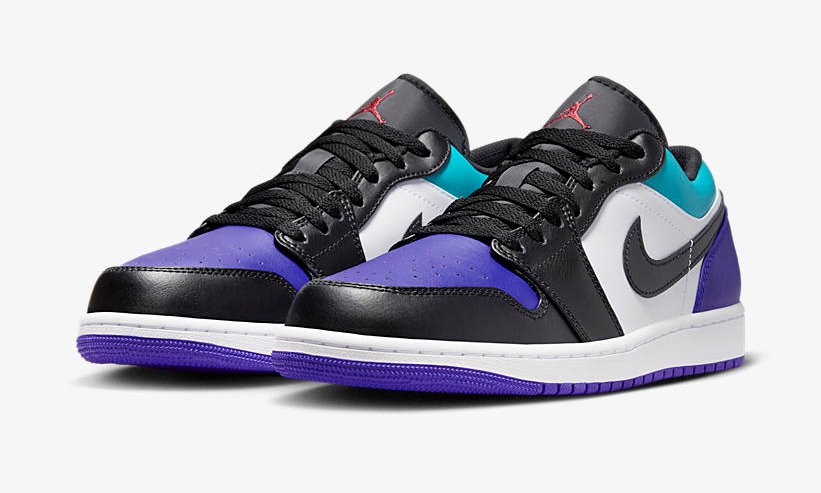 2023年 発売予定！ナイキ エア ジョーダン 1 ロー "ホワイト/ブラック/パープル/ティール" (NIKE AIR JORDAN 1 LOW "White/Black/Purple/Teal") [553558-154]