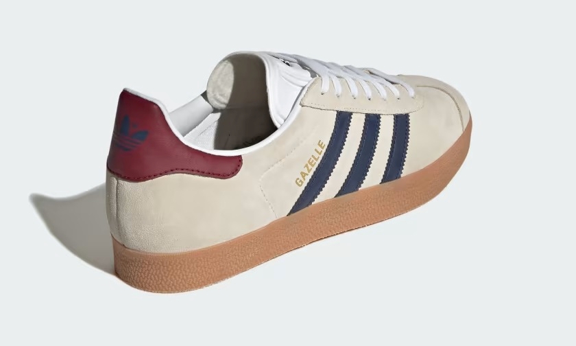 海外発売！adidas Originals GAZELLE “Off White/Dark Blue/Collegiate Burgundy” (アディダス オリジナルス ガゼル “オフホワイト/ダークブルー/カレッジバーガンディ”) [IE0546]