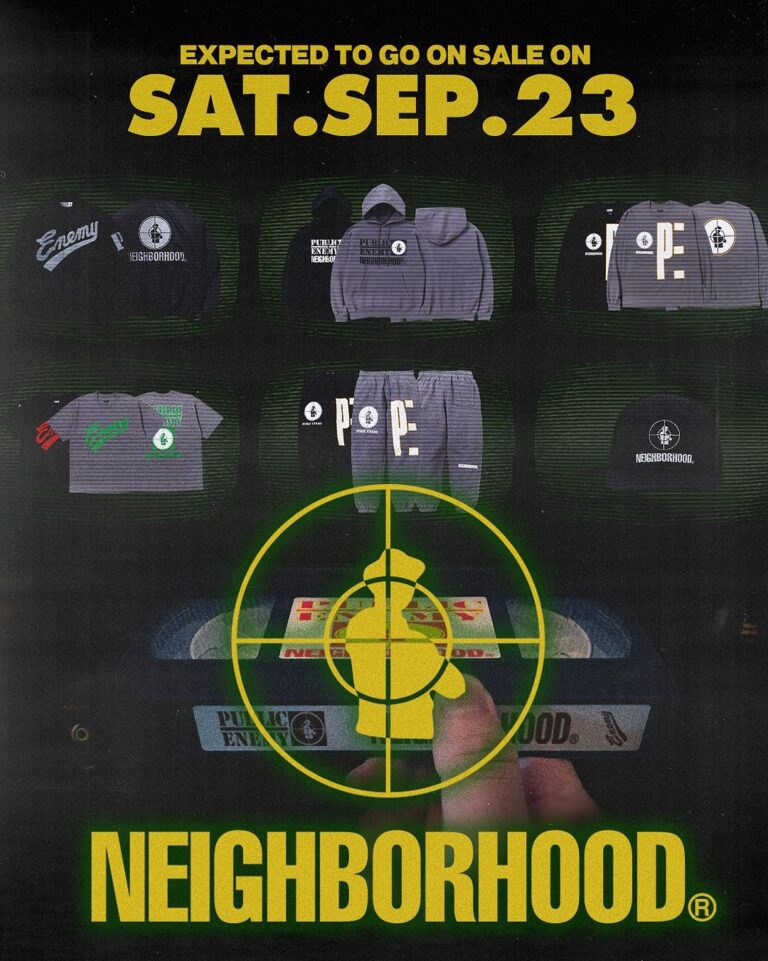 国内 9/23 発売！PUBLIC ENEMY × NEIGHBORHOOD 2023 コラボレーション