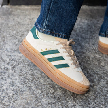 【国内 9/15 発売】adidas Originals WMNS GAZELLE BOLD “Cream White/Collegiate Green” (アディダス オリジナルス ウィメンズ ガゼル ボールド “クリームホワイト/カレッジグリーン”) [ID7056]