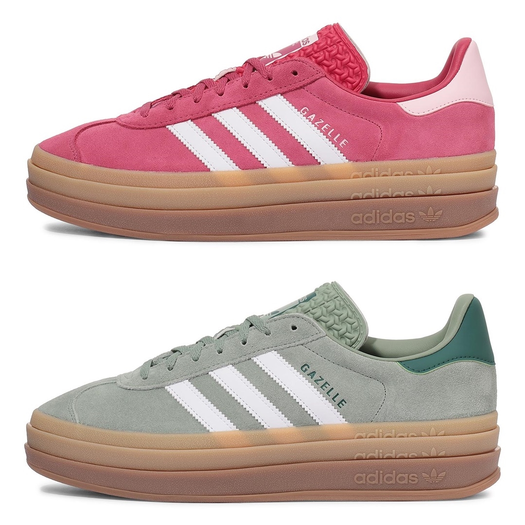 【国内 9/21 発売】adidas Originals WMNS GAZELLE BOLD “Wild Pink/Collegiate Green” (アディダス オリジナルス ウィメンズ ガゼル ボールド “ワイルドピンク/カレッジグリーン”) [ID6997/ID6998]