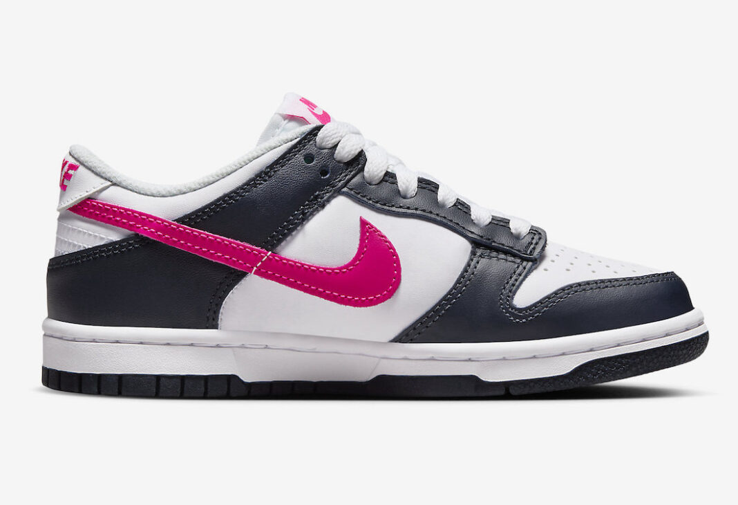 2023年 発売予定！ナイキ GS ダンク ロー “ホワイト/ダークオブシディアン/フィアスピンク” (NIKE GS DUNK LOW “White/Dark Obsidian/Fierce Pink”) [FB9109-401]