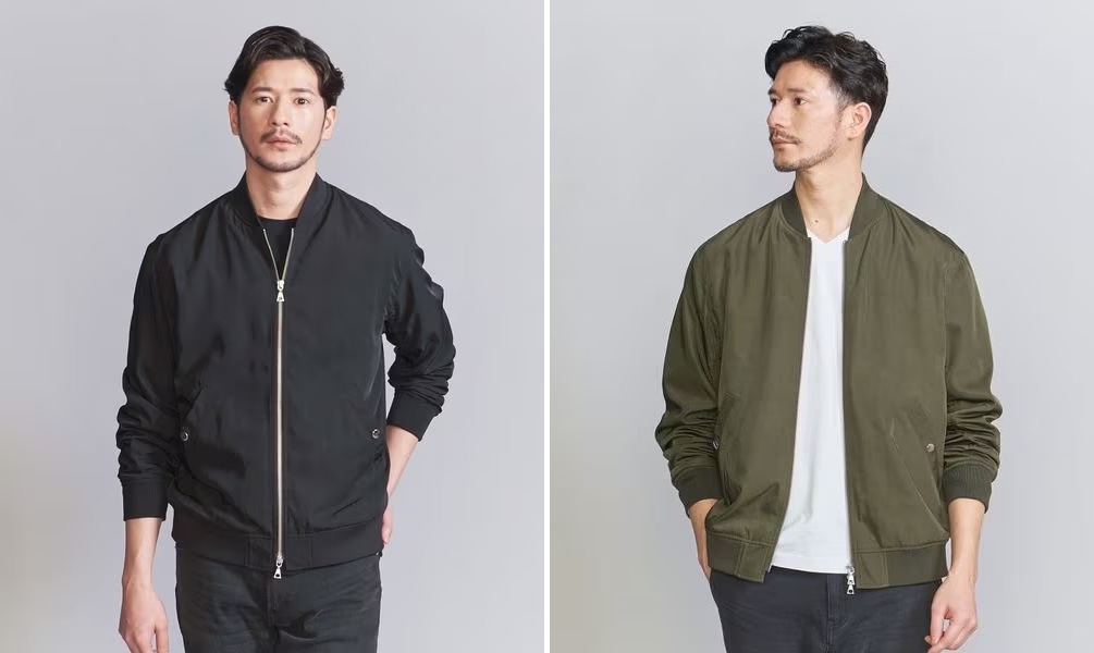 web限定！BEAUTY&YOUTH ライト ツイル MA-1 ブルゾン (ビューティアンドユース Light twill MA-1 blouson)