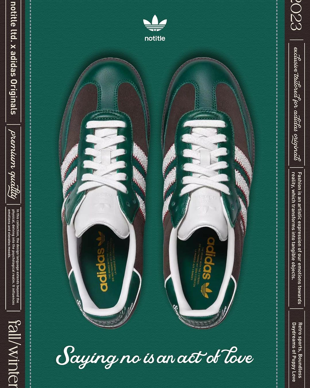 10/20、10/27 発売！NOTITLE × adidas Originals 2023 F/W “THE GREAT SAMBA” (ノータイトル アディダス オリジナルス “サンバ”) [ID6022/ID6023/ID6024/IG4198]