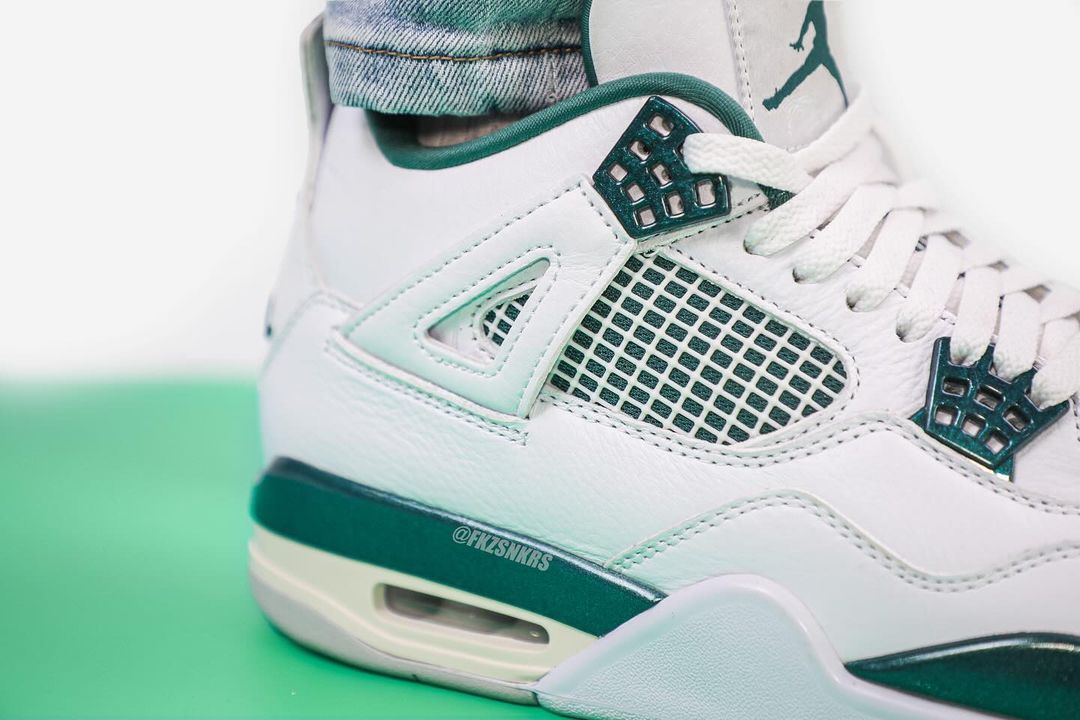 【2024年 5/29 発売】ナイキ エア ジョーダン 4 レトロ “ホワイト/オキシダイズドグリーン” (NIKE AIR JORDAN 4 RETRO “White/Oxidized Green”) [FQ8138-103]