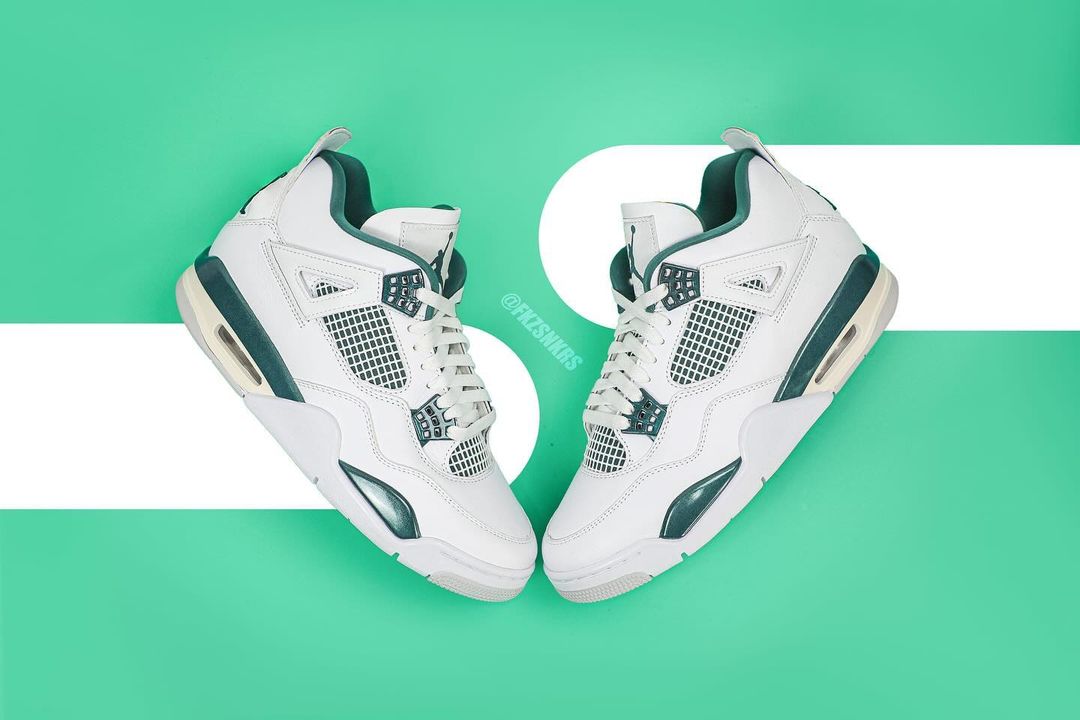 【2024年 5/29 発売】ナイキ エア ジョーダン 4 レトロ “ホワイト/オキシダイズドグリーン” (NIKE AIR JORDAN 4 RETRO “White/Oxidized Green”) [FQ8138-103]