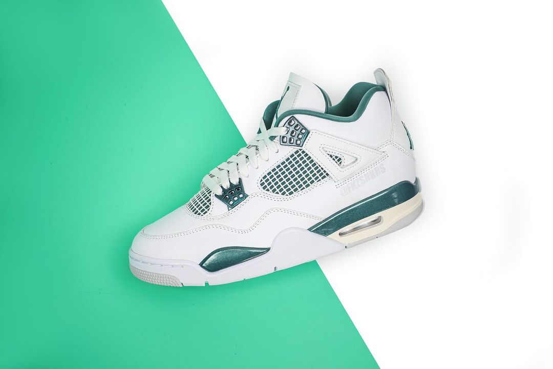 【2024年 5/29 発売】ナイキ エア ジョーダン 4 レトロ “ホワイト/オキシダイズドグリーン” (NIKE AIR JORDAN 4 RETRO “White/Oxidized Green”) [FQ8138-103]