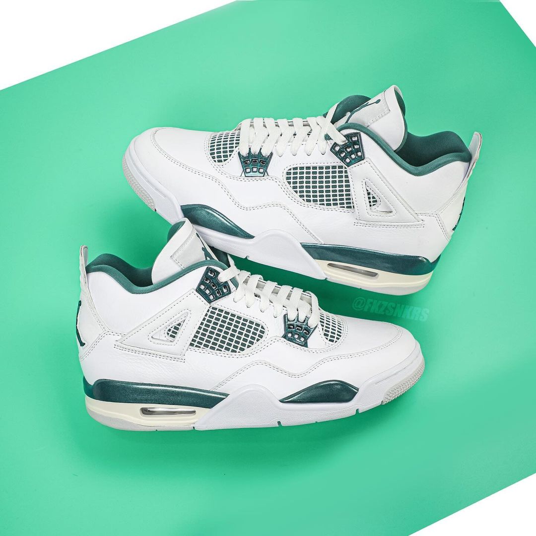 【2024年 5/29 発売】ナイキ エア ジョーダン 4 レトロ “ホワイト/オキシダイズドグリーン” (NIKE AIR JORDAN 4 RETRO “White/Oxidized Green”) [FQ8138-103]