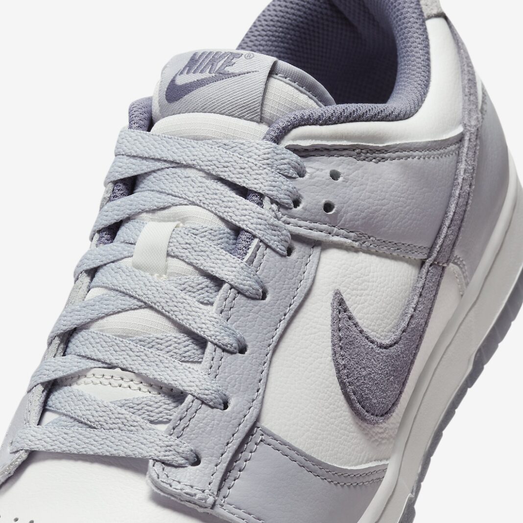 【国内 1/8 発売】ナイキ ダンク ロー レトロ SE “ホワイト/グレー/パープル” (NIKE DUNK LOW RETRO SE “White/Grey/Purple”) [FJ4188-100]