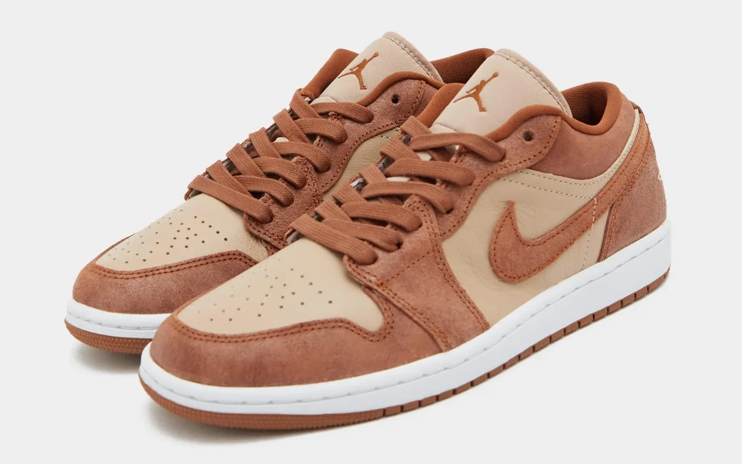 【2024年 2/9 発売】NIKE AIR JORDAN 1 LOW “Cracked Suede/Tan/Russet” (ナイキ エア ジョーダン 1 ロー “クラックドスエード/タン/ラセット”) [FJ3453-200]