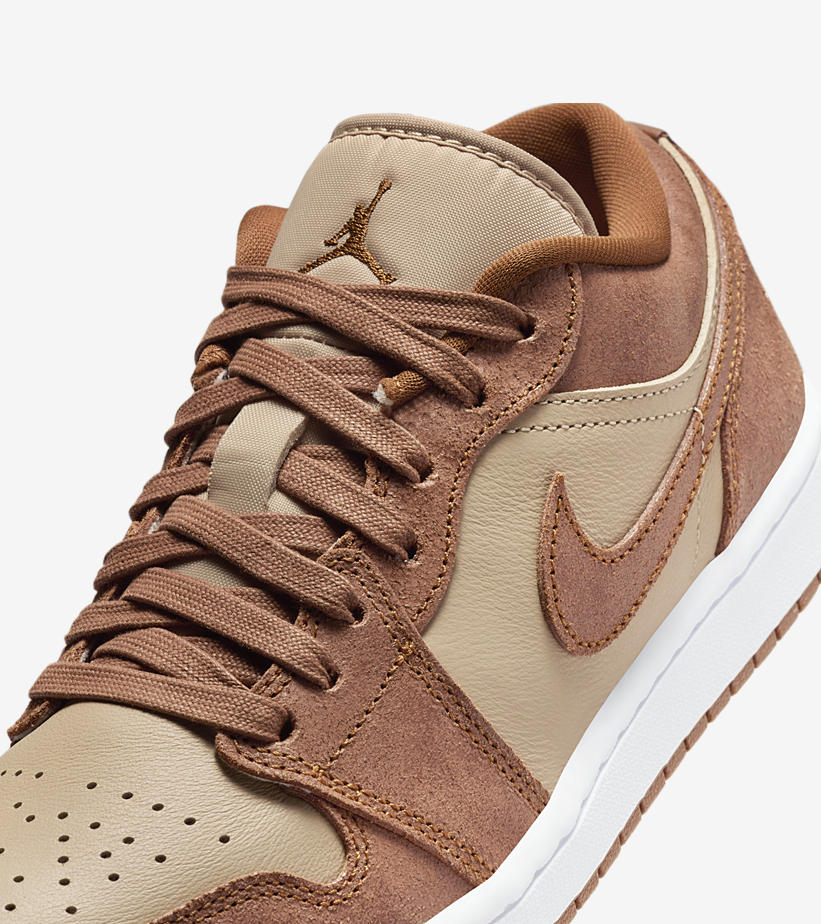 【2024年 2/9 発売】NIKE AIR JORDAN 1 LOW “Cracked Suede/Tan/Russet” (ナイキ エア ジョーダン 1 ロー “クラックドスエード/タン/ラセット”) [FJ3453-200]