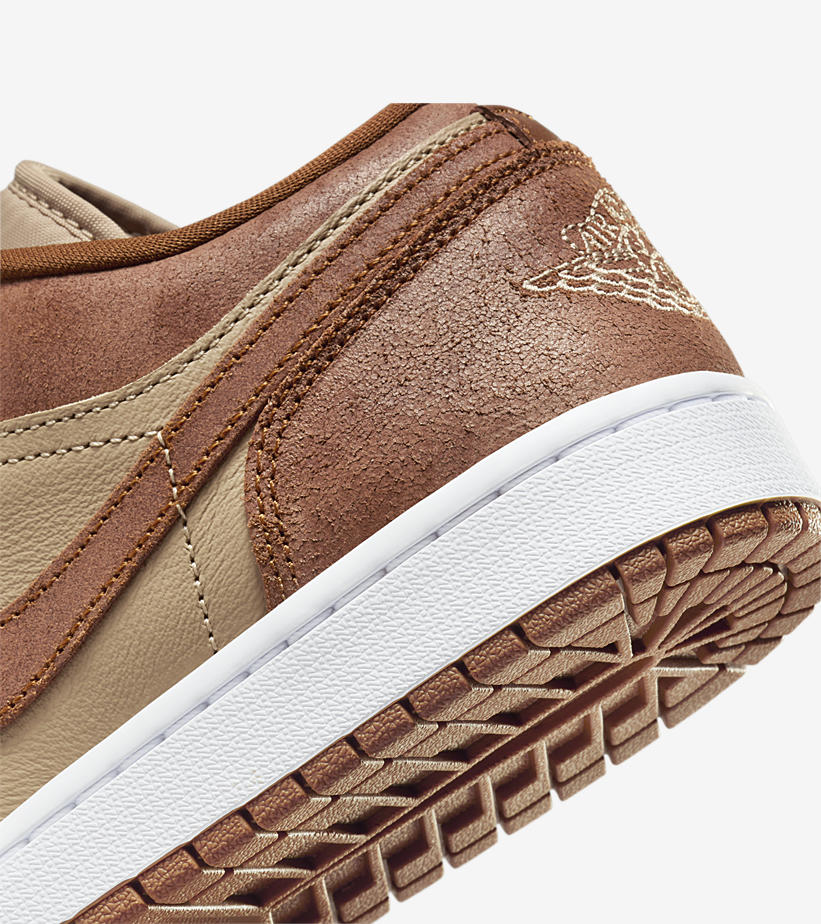 【2024年 2/9 発売】NIKE AIR JORDAN 1 LOW “Cracked Suede/Tan/Russet” (ナイキ エア ジョーダン 1 ロー “クラックドスエード/タン/ラセット”) [FJ3453-200]