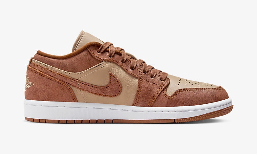 【2024年 2/9 発売】NIKE AIR JORDAN 1 LOW “Cracked Suede/Tan/Russet” (ナイキ エア ジョーダン 1 ロー “クラックドスエード/タン/ラセット”) [FJ3453-200]