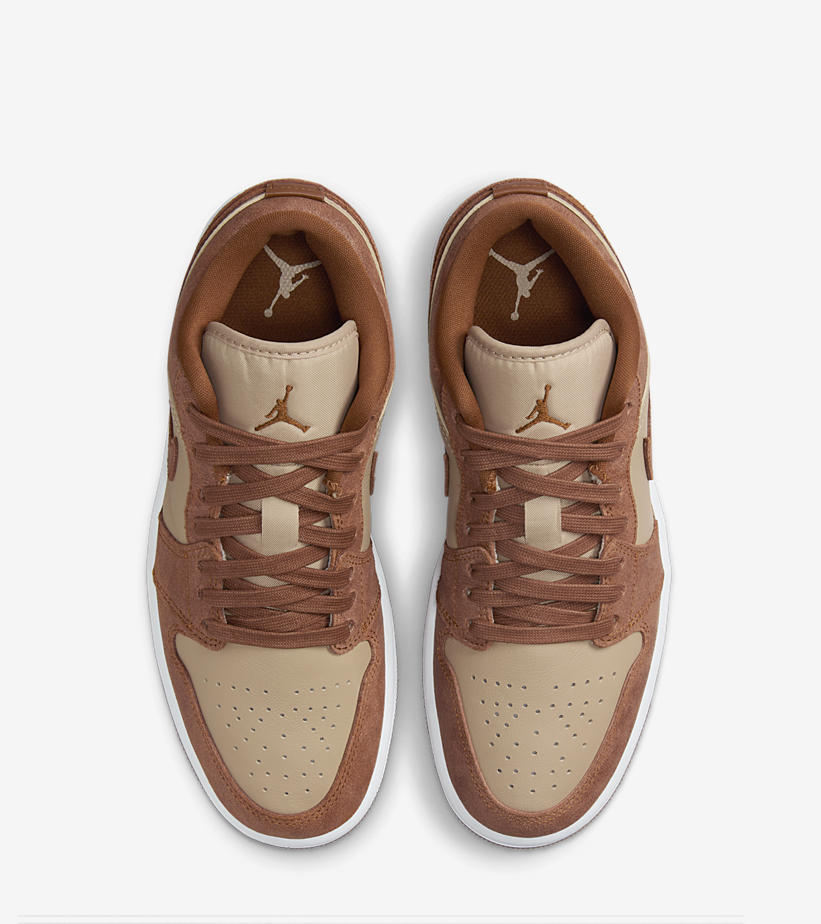 【2024年 2/9 発売】NIKE AIR JORDAN 1 LOW “Cracked Suede/Tan/Russet” (ナイキ エア ジョーダン 1 ロー “クラックドスエード/タン/ラセット”) [FJ3453-200]