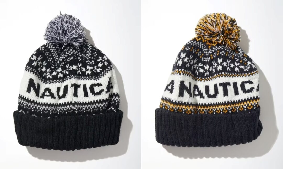 NAUTICA/ノーティカ」からオリジナル雪柄の”Nordic Bobble Beanie”が