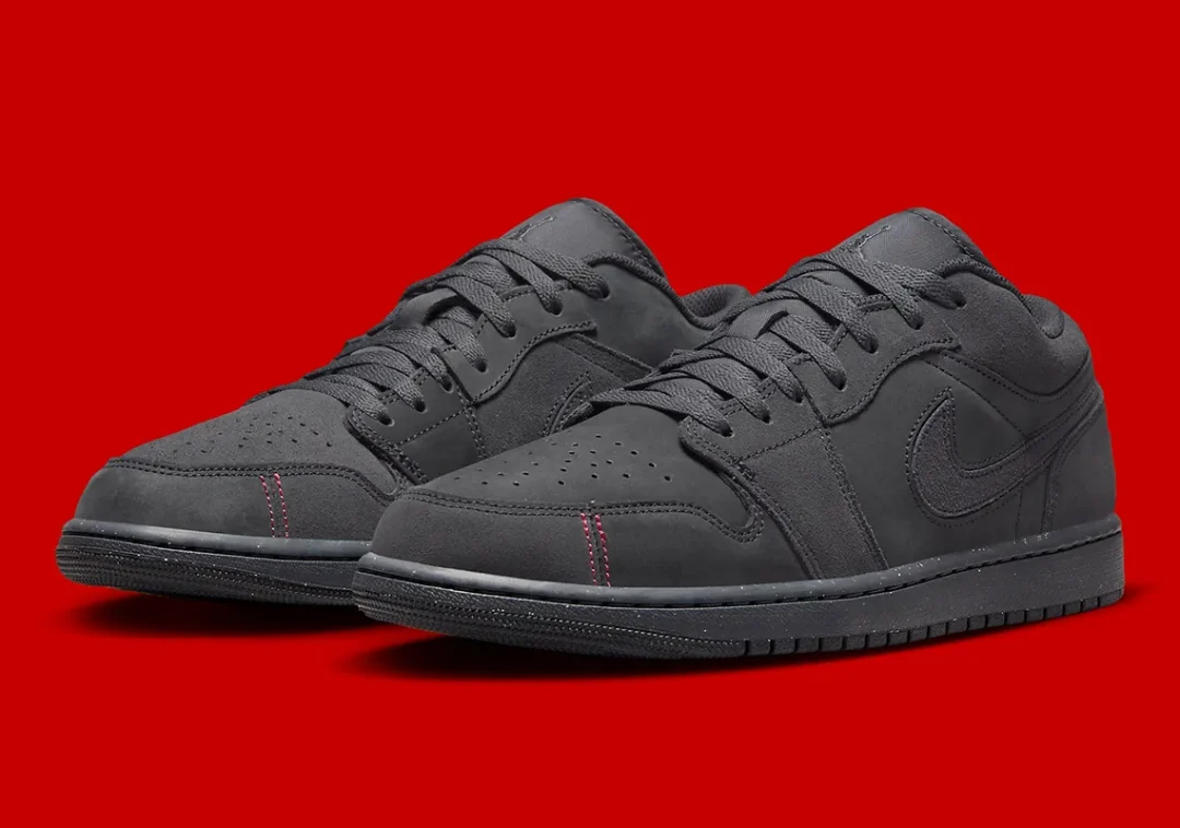 2023年 発売予定！ナイキ エア ジョーダン 1 ロー “グレー/レッドステッチ” (NIKE AIR JORDAN 1 LOW “Grey/Red Stitching”)