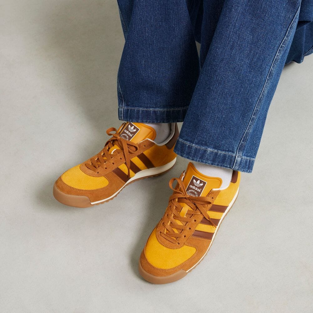 【国内 11/25 発売】adidas Originals ALLTEAM “Pre-loved Yellow/College Green” (アディダス オリジナルス オールチーム “プリラブドイエロー/カレッジグリーン”) [ID2122/ID2123]