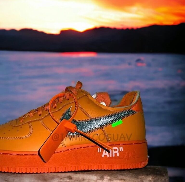 Air force on sale off white orange