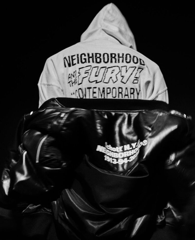 XLサイズ】 NEIGHBORHOOD X Schott グレー不明点はご質問くださいませ