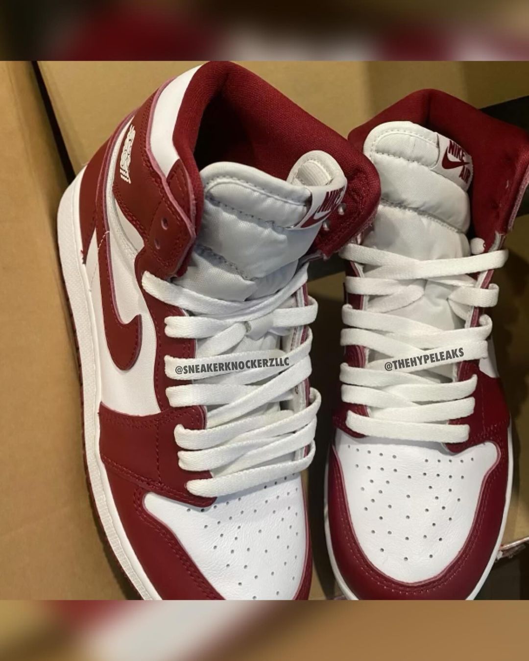 2024年 発売予定！ナイキ エア ジョーダン 1 ハイ “ホワイト/バーガンディレッド” (NIKE AIR JORDAN 1 HIGH “White/Burgundy Red”)