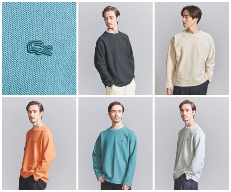 LACOSTE for BEAUTY&YOUTH 1トーン ロングスリーブ Tシャツが、1月下旬