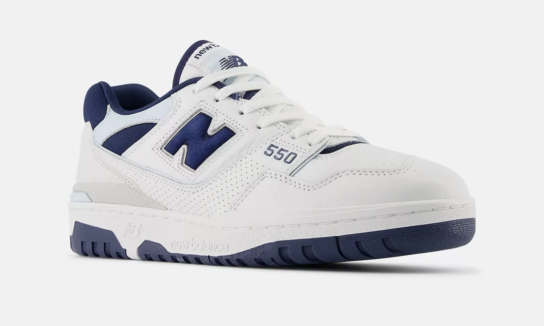 海外発売！New Balance BB550 NQB “White/Nb Navy/Quarry Blue” (ニューバランス) [BB550NQB]