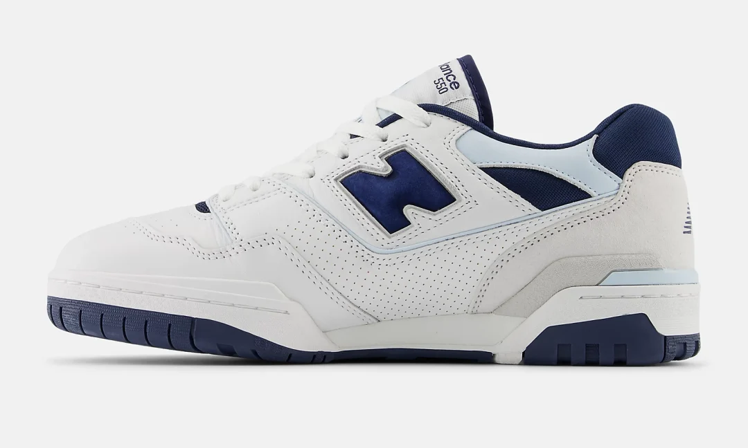 海外発売！New Balance BB550 NQB “White/Nb Navy/Quarry Blue” (ニューバランス) [BB550NQB]