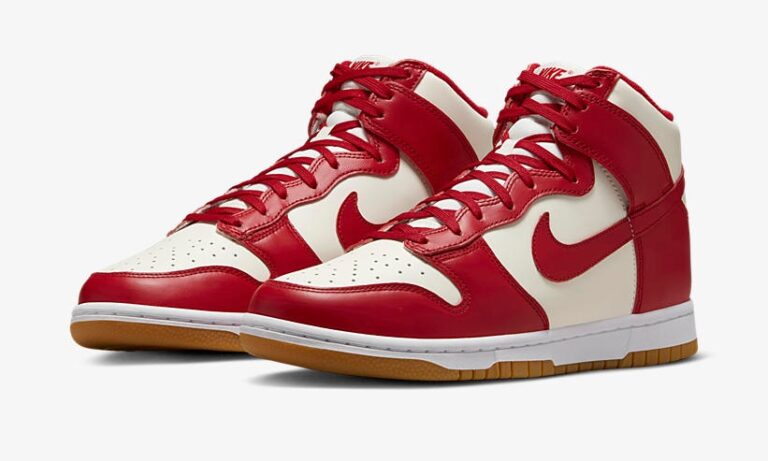 NIKE WMNS DUNK HIGH あがる 'TEAM RED' / SAIL TEAM RED PALE IVORY 】 ダンク ハイ チーム 赤