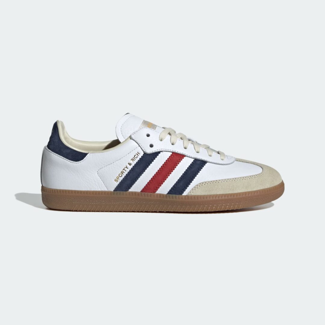 【2024年 7/29 発売】SPORTY & RICH × adidas Originals SAMBA “Olympic/White/Collegiate Red” (スポーティーアンドリッチ アディダス オリジナルス サンバ “オリンピック/ホワイト/レッド”) [IH8337/IH8338]