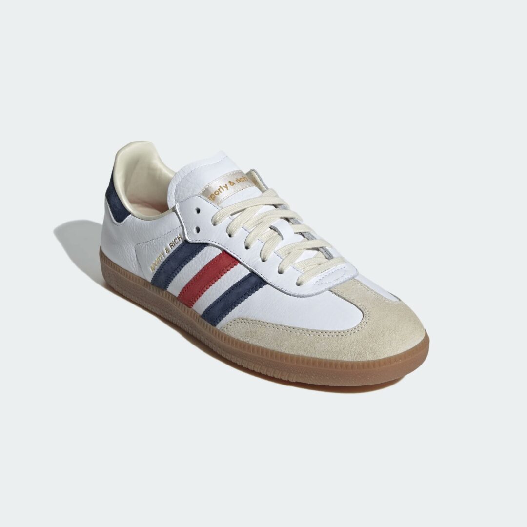 【2024年 7/29 発売】SPORTY & RICH × adidas Originals SAMBA “Olympic/White/Collegiate Red” (スポーティーアンドリッチ アディダス オリジナルス サンバ “オリンピック/ホワイト/レッド”) [IH8337/IH8338]